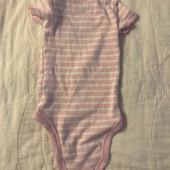 10/$20 Christmas sale! Pink Striped Baby Onesie Mix, Match, and Bundle - Picture 2 of 3